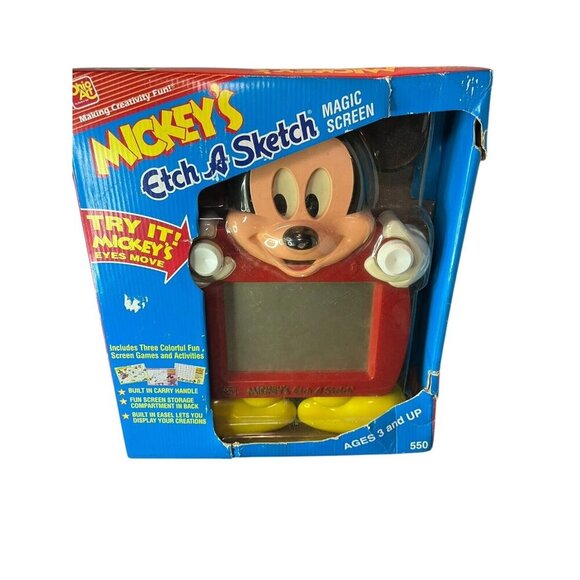 Vintage Etch A Sketch Mickey Mouse Disney 1991 Ohio Art New in Box - Picture 1 of 9